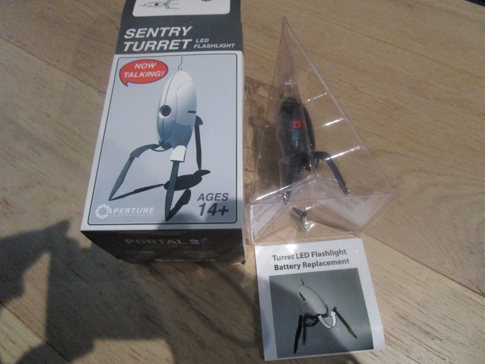 NEW Portal 2 ThinkGeek LED Talking Sentry Turret PAX Starfield Deco Black