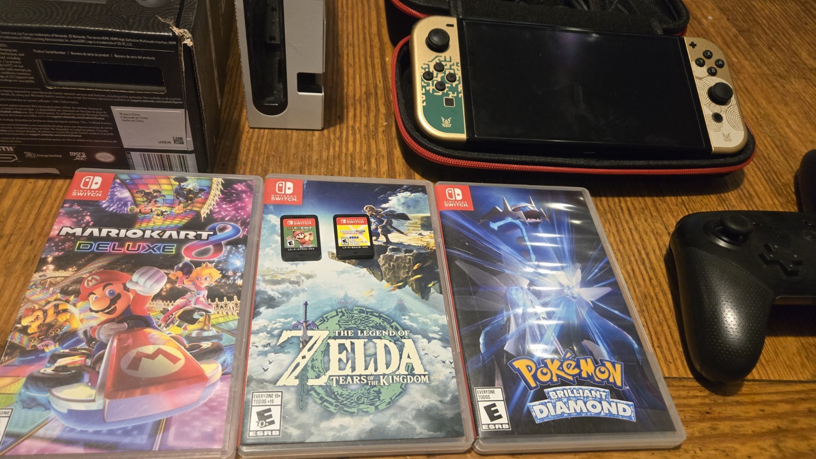 Nintendo Switch OLED Zelda Special Edition 128GB Bundle Box Games 256gb SD