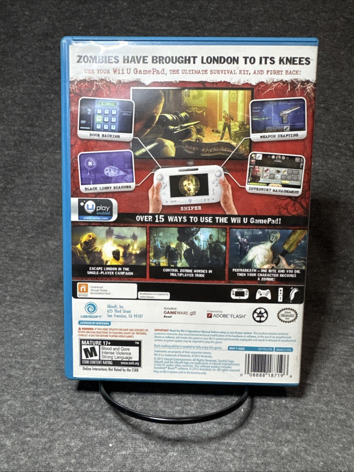 ZombiU Nintendo Wii U CIB