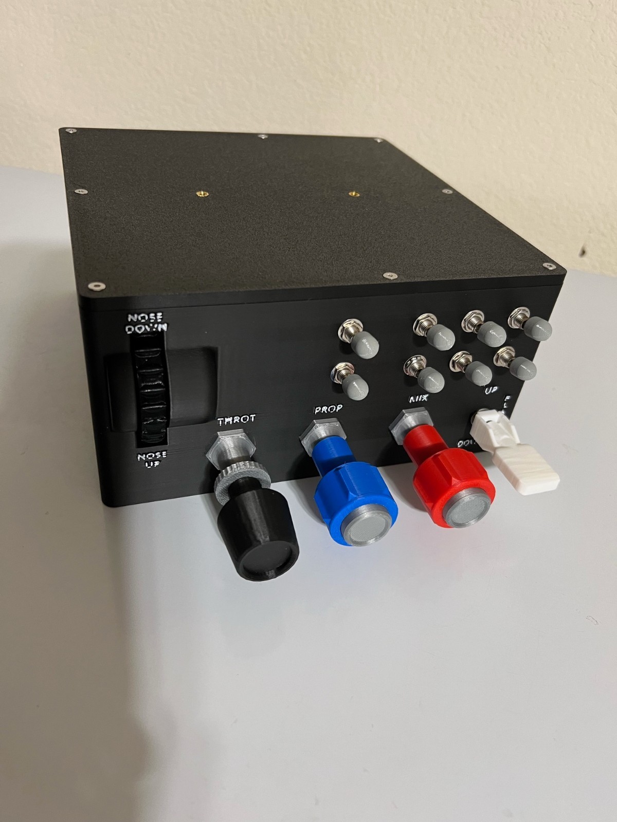 Cessna Throttle Quadrant TPM Prop Mixture Flaps Trim Controller For Flight Sims