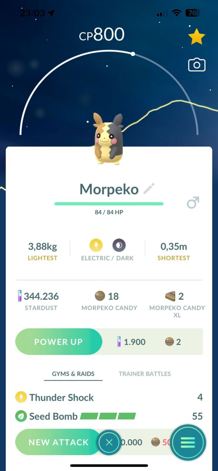 Pokémon Go Morpeko – TRADE 20k stardust