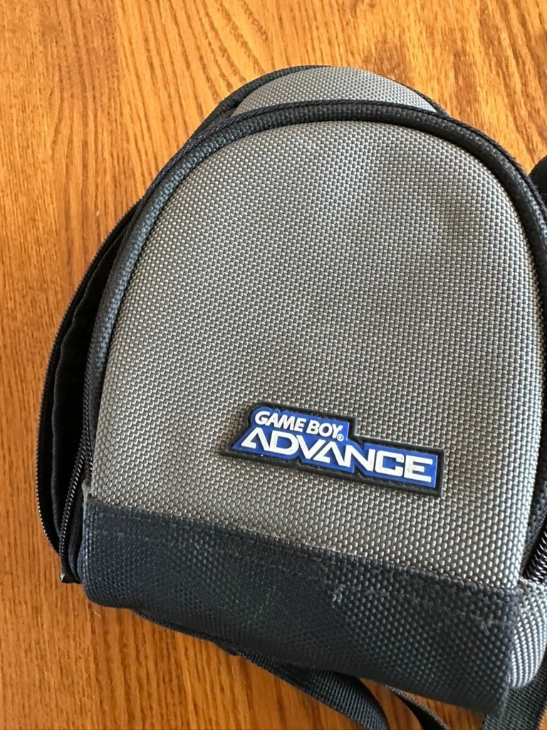 Game Boy Advance Carrying Case Mini Backpack Black and Gray