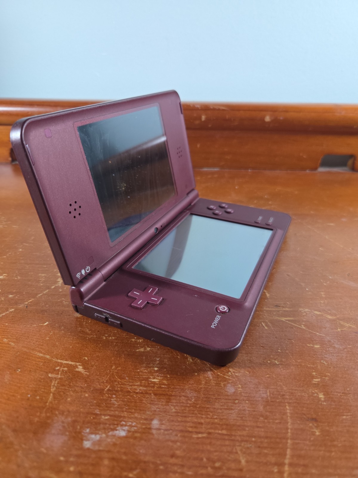 Nintendo DSi XL DS Burgundy Wine Red Console System Tested Read