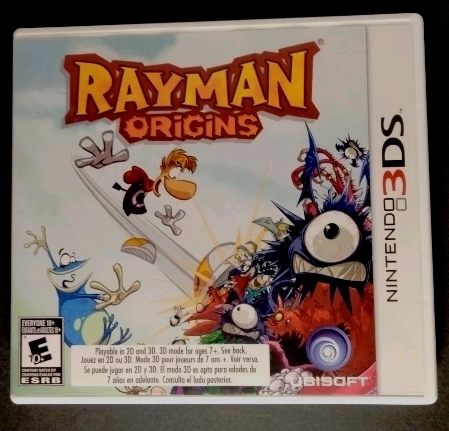 Rayman Origins Nintendo 3ds Authentic Box Case Artwork ONLY