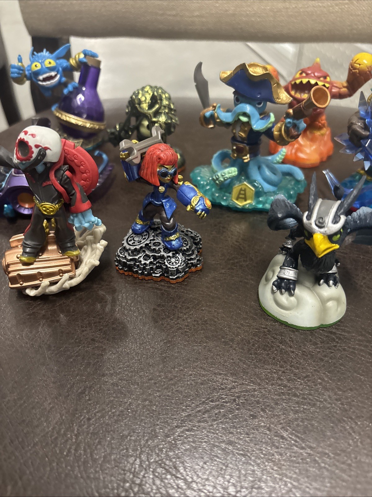 Skylanders Lot Shroom Boom Metallic Fiesta Dark Sea Shadow Erupter Stealth Elf