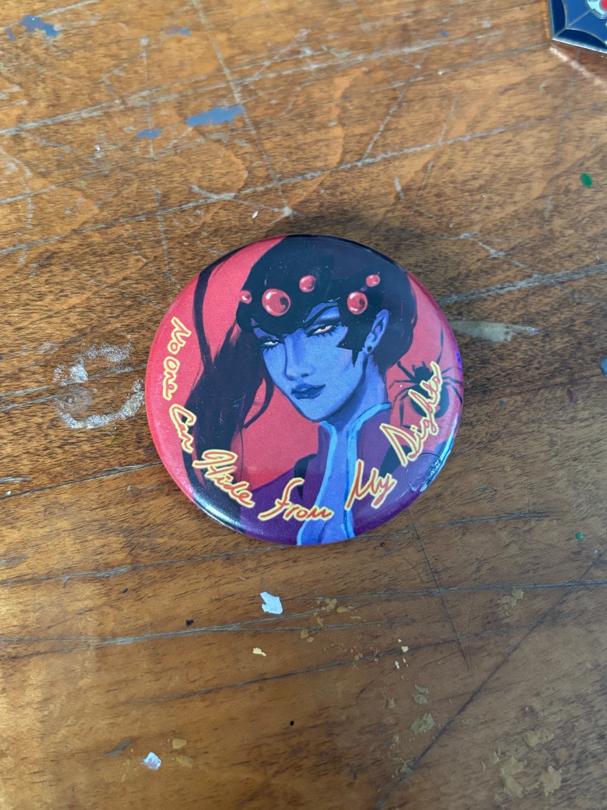 Overwatch Widowmaker Pin Patch and Enamel Pin Set