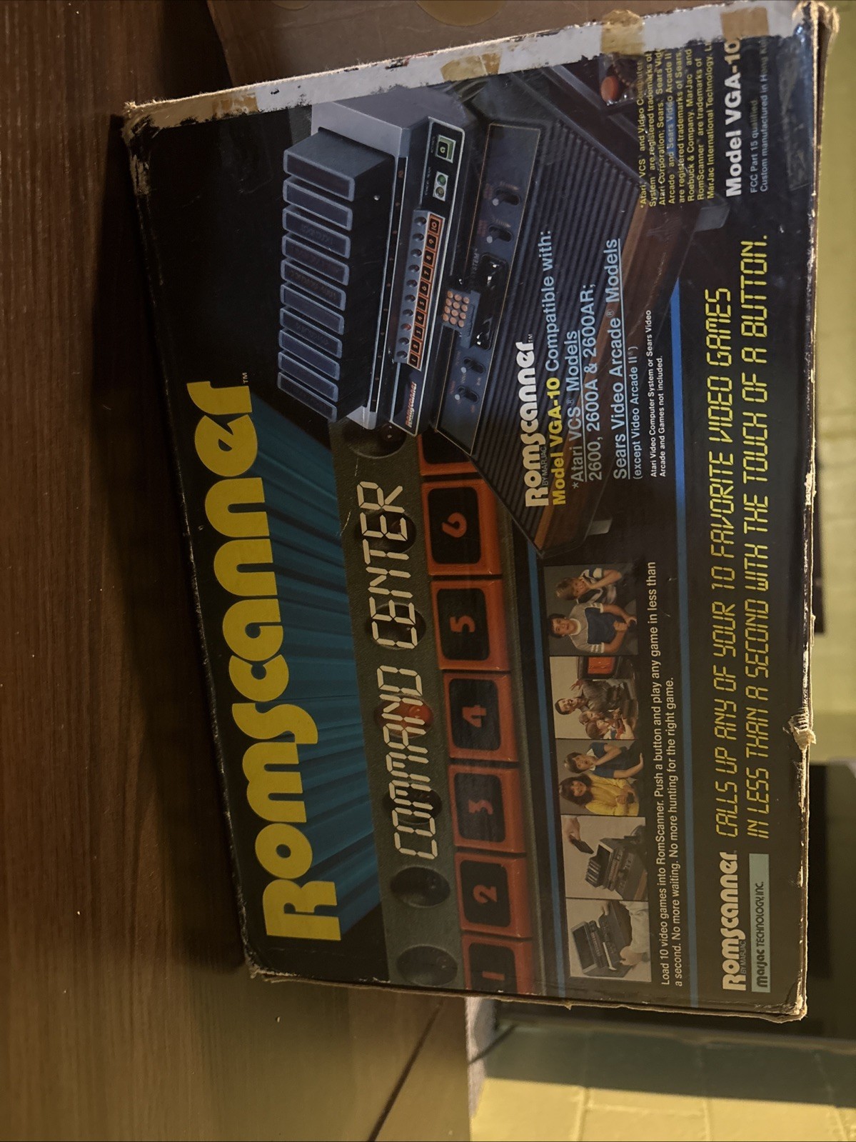 Atari VCS Romscanner Command Center Atari 2600 VGA-10 ASiS-WITH BOX/NOT TESTED
