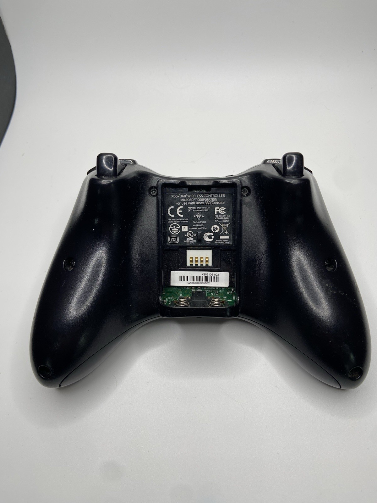 Microsoft Xbox 360 Wireless Controller Black Battery Powered Console Accessory