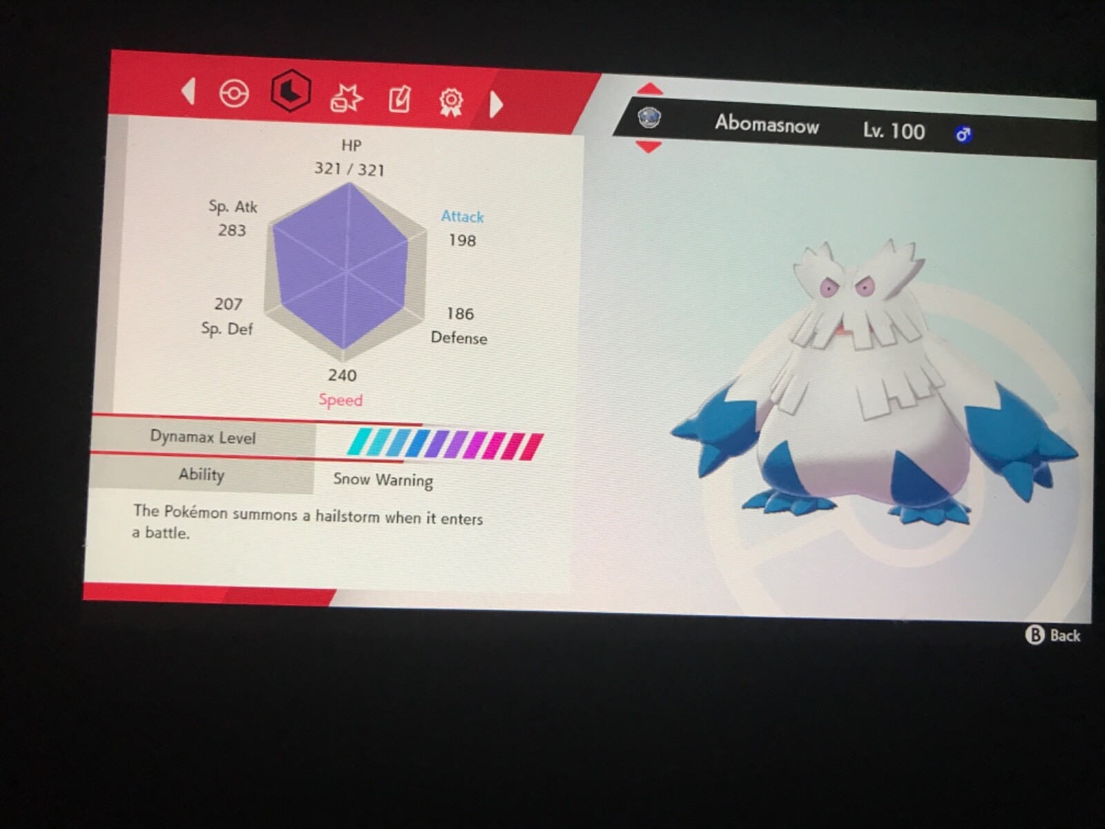 Pokemon Sword And Shield Shiny Abomasnow 6IV Battle Ready Fast Delivery