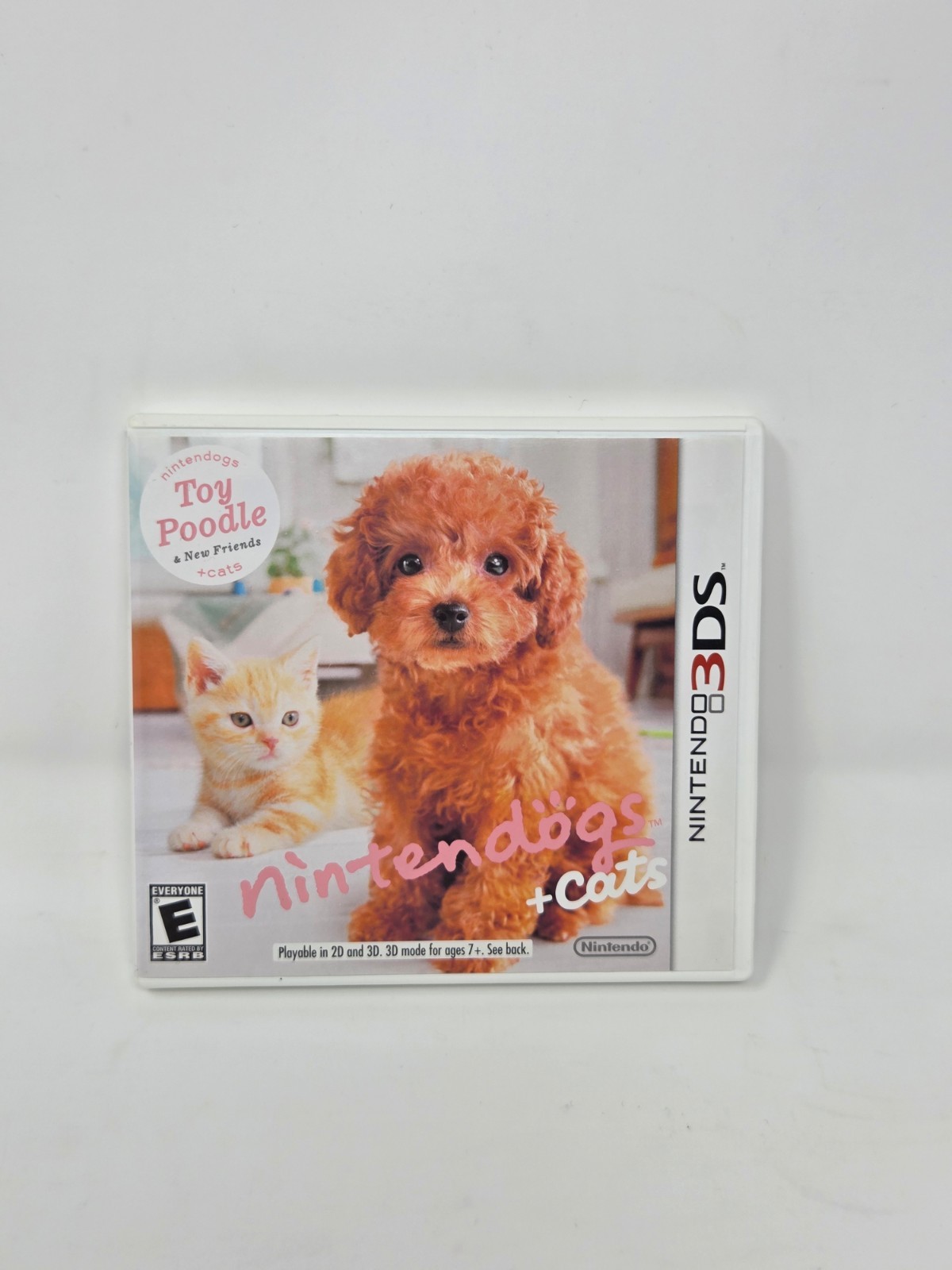 Nintendogs + Cats Toy Poodle Nintendo 3DS Game & Inserts