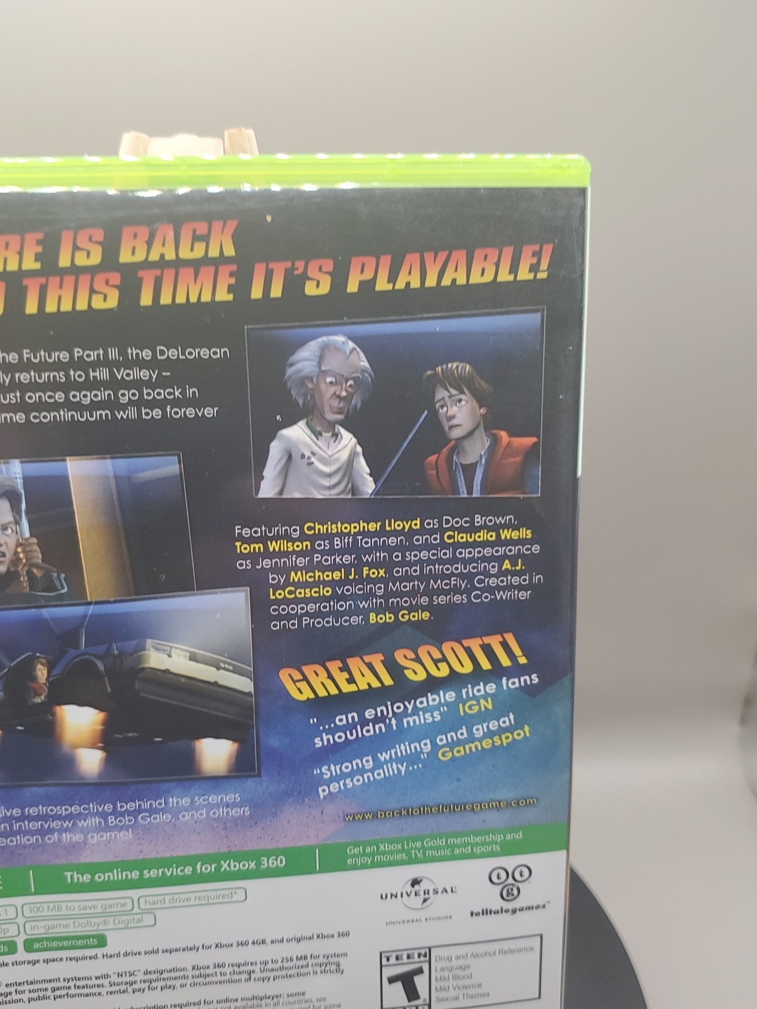Back to the Future: The Game 30th Anniversary Excellent Disk Xbox 360