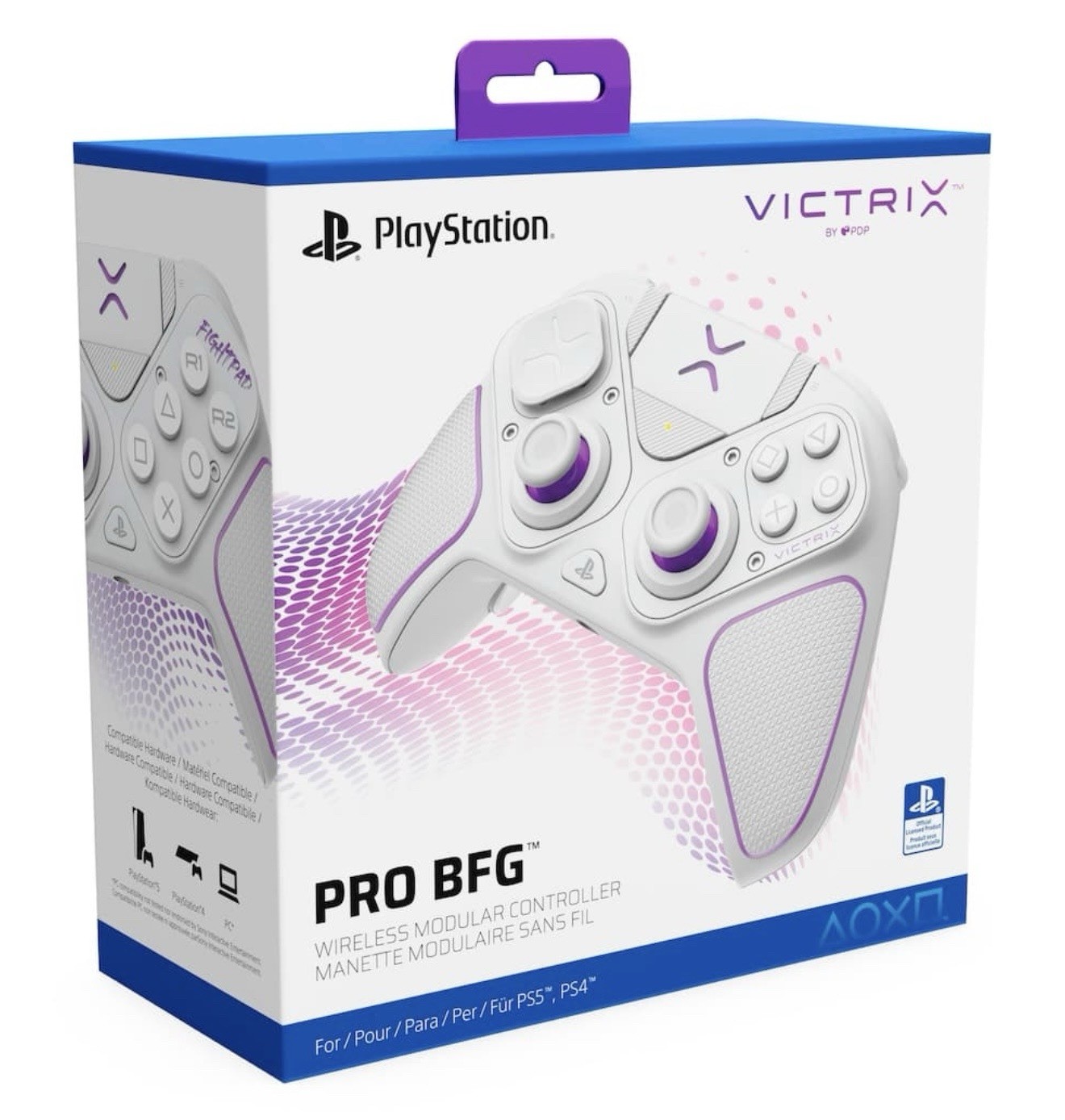 Victrix Pro BFG Wireless Modular Controller for PS5 / PS4, Factory Sealed, White