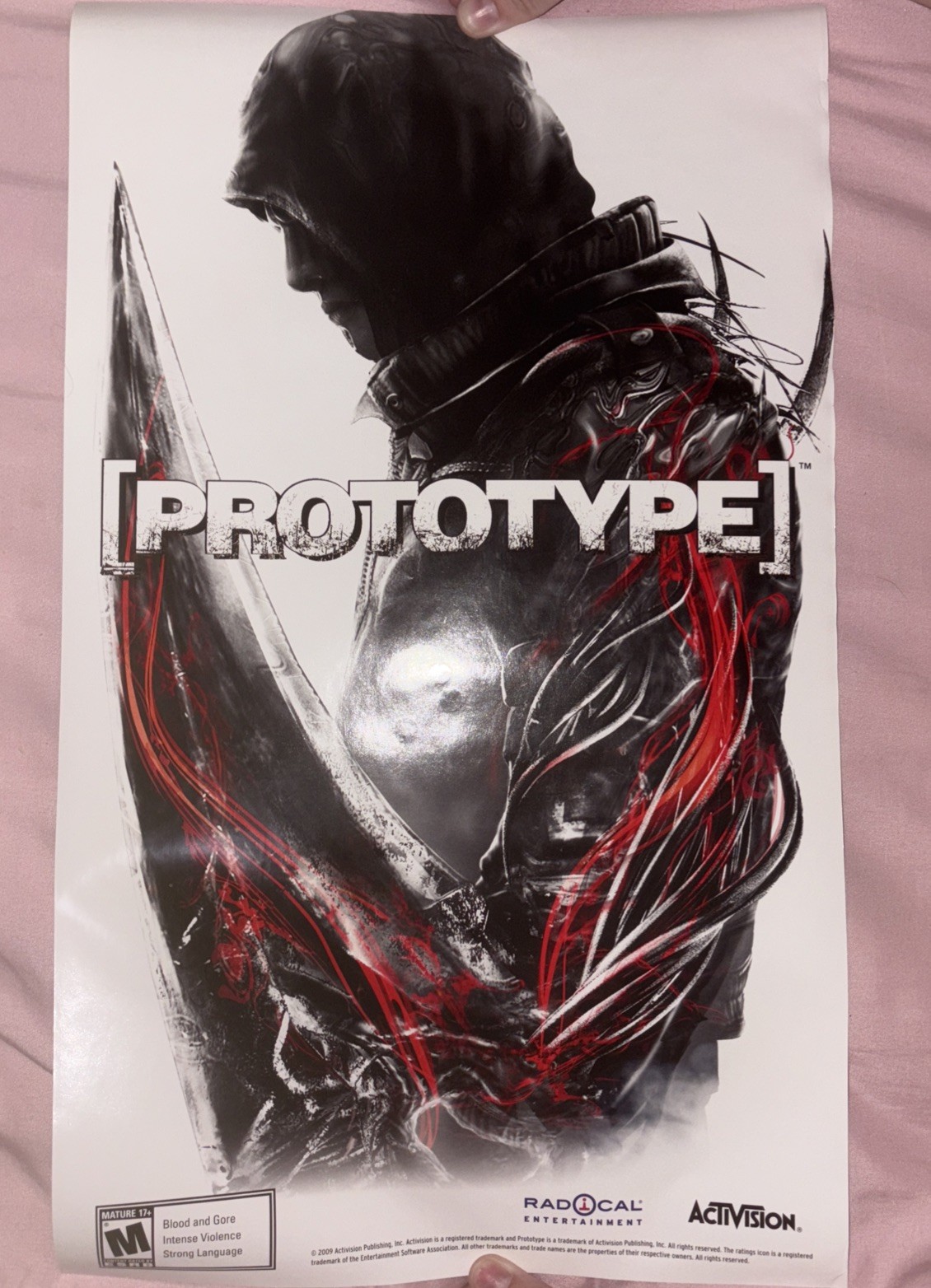 2009 Prototype Gamestop Poster W/ Tube Rare Promo Xbox 360 PS3 nice!