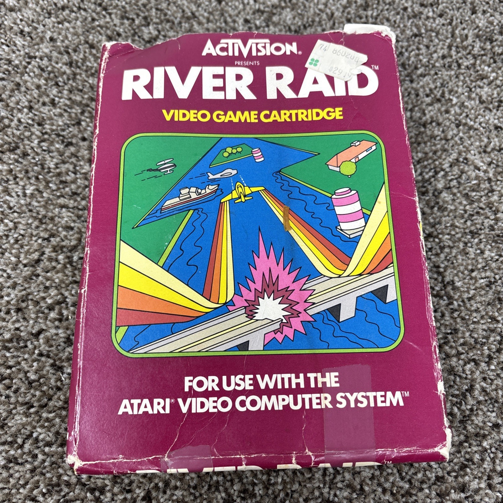 River Raid for Atari 2600 (Activision, 1982) w/Manual And box CIB