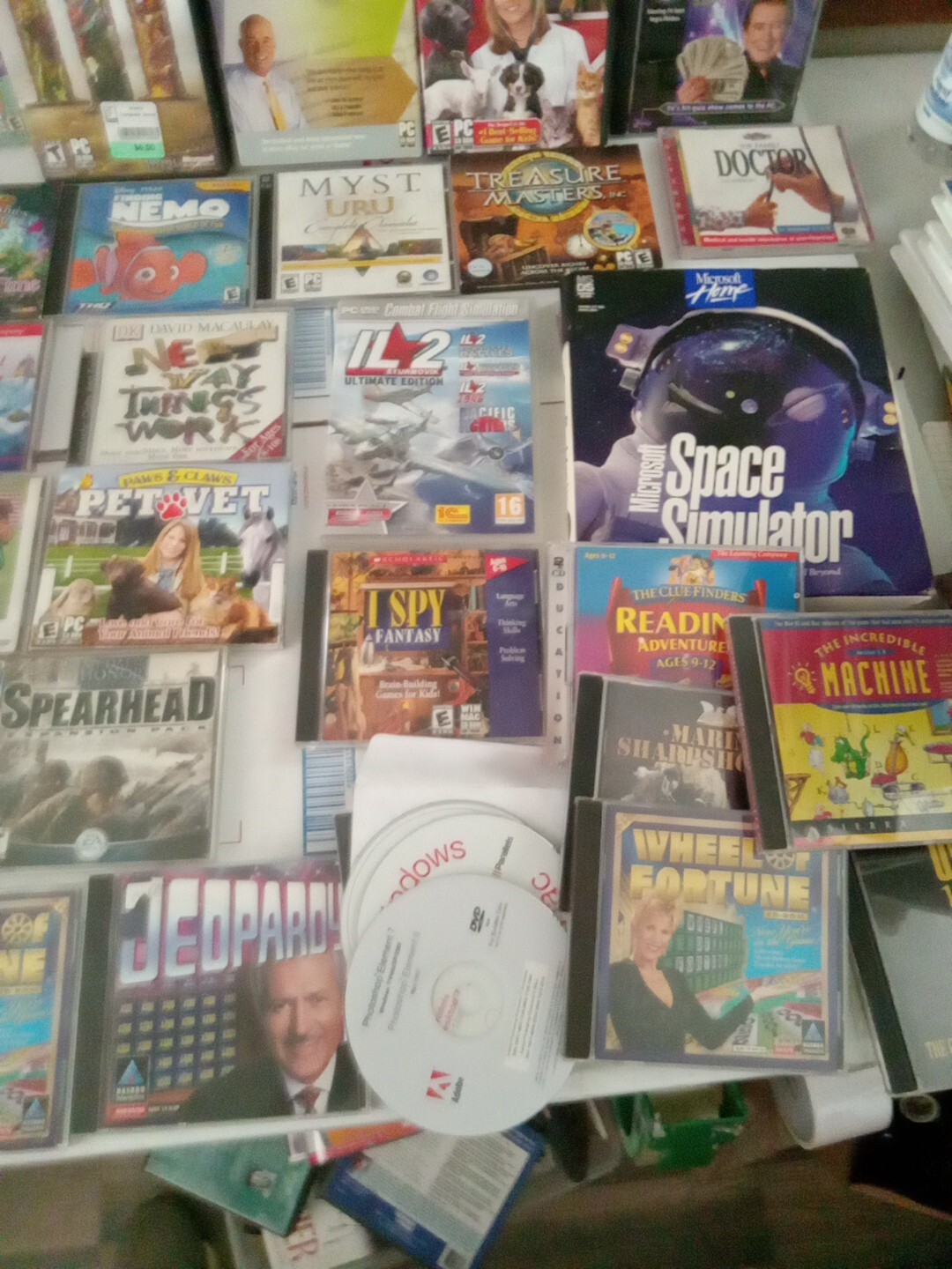 LOT OF 35 rare PC CD-ROM Video games Estate Sale Nice Variety 🇺🇲 T4#289