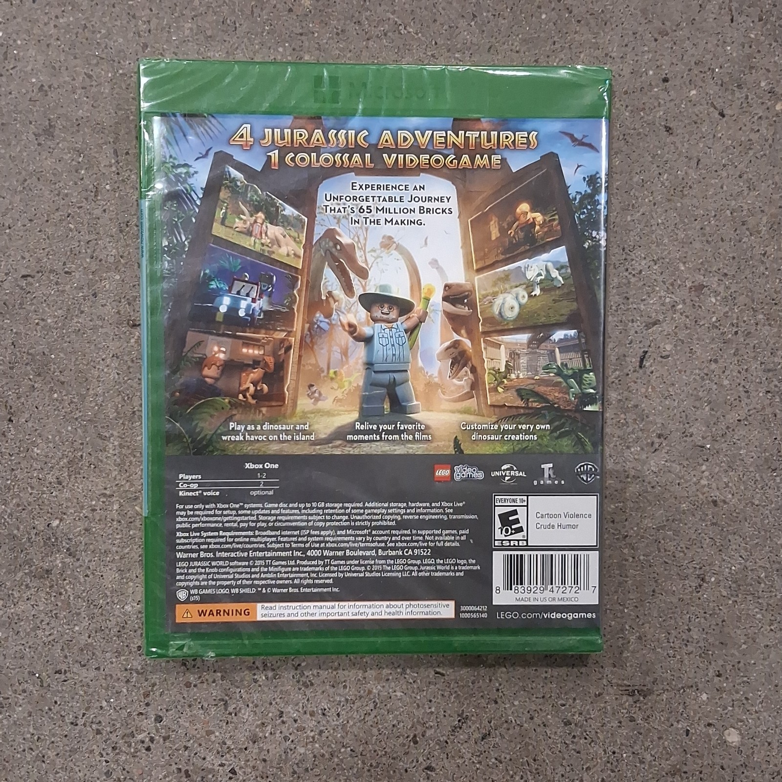 New/Sealed LEGO Jurassic World Xbox One