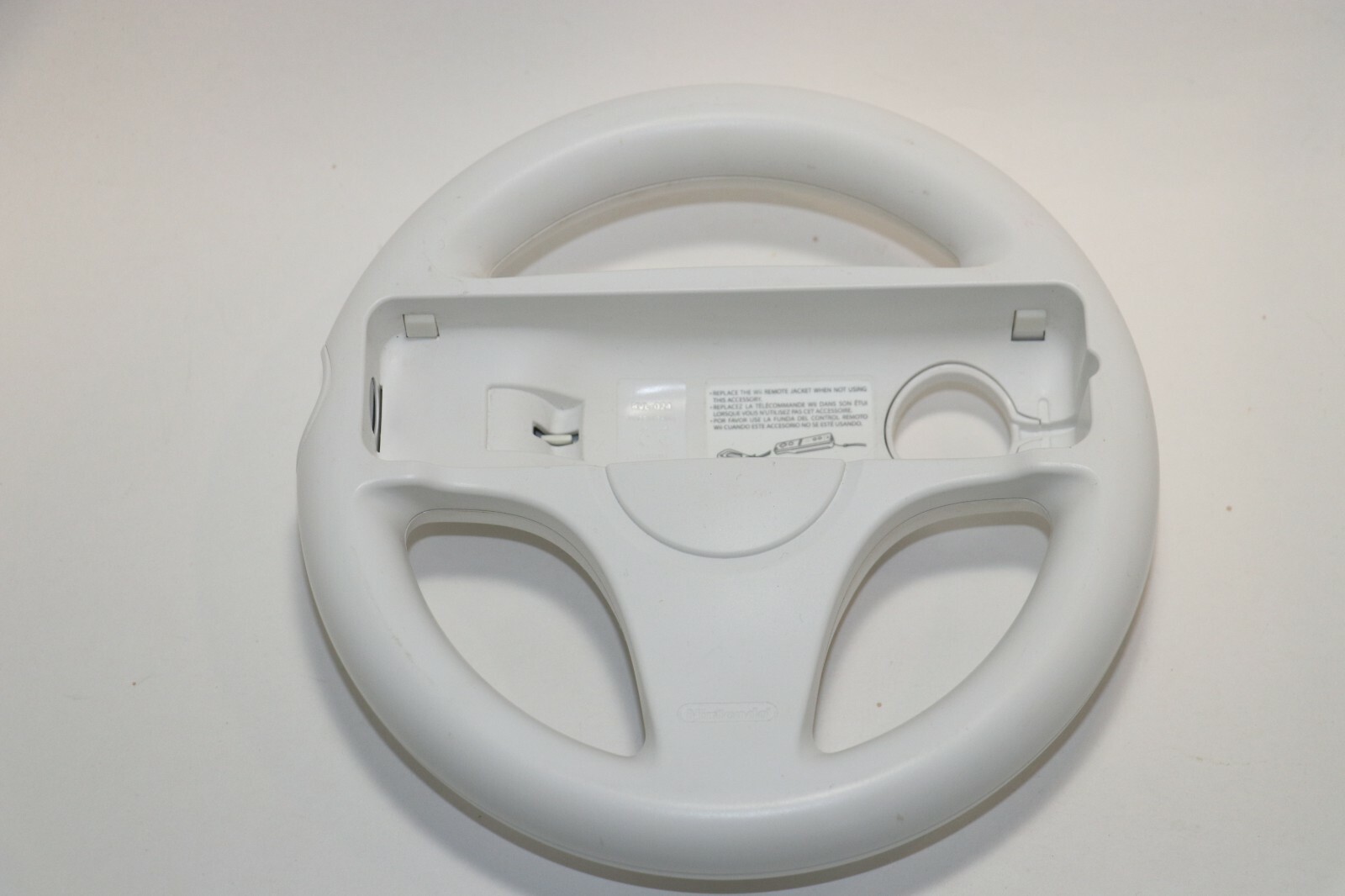OEM GENUINE NINTENDO WHITE WII WII U MARIO KART STEERING RACING WHEEL RVL-024