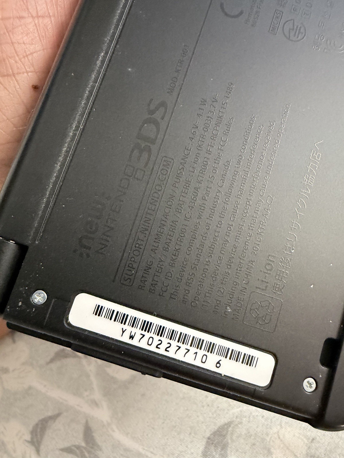 Nintendo 3DS Original Super Mario Edition 4GB Handheld System – Black