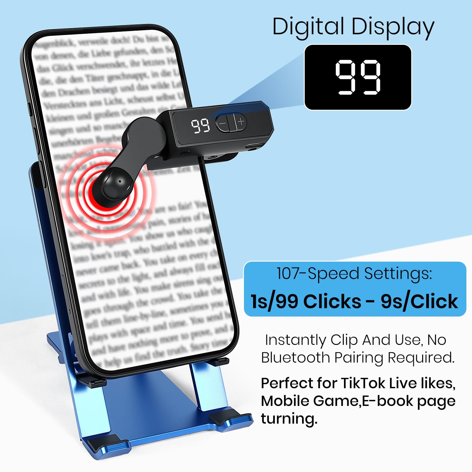 Auto Clicker Smart Tapper for iPhone iPad Android TikTok – Touch Black