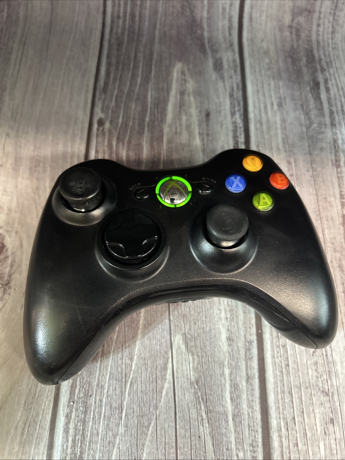 Xbox 360 Controller Black And Gray (Tested, Works) Batteries Required