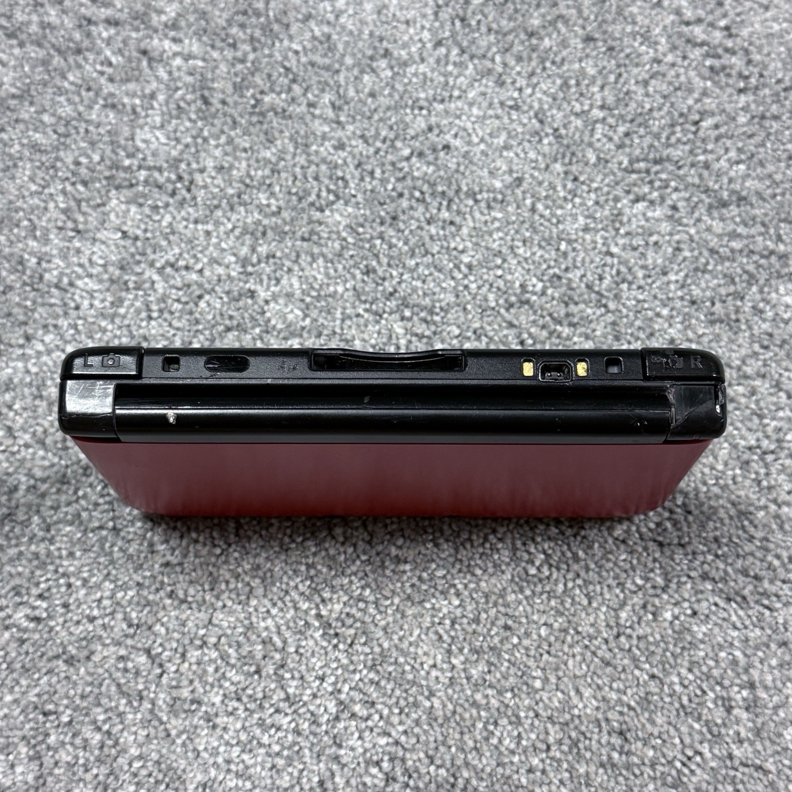 Nintendo 3DS XL Red Black Handheld Console+Animal Crossing & Pokémon Omega Ruby