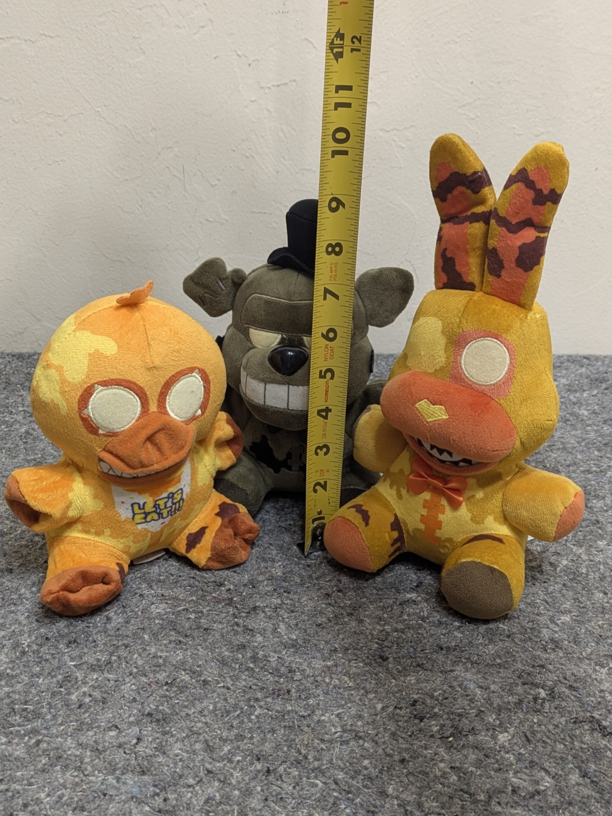 Five Nights At Freddy’s Lot of 3 Halloween Plush Jack O Bonnie Chica FNAF 2021