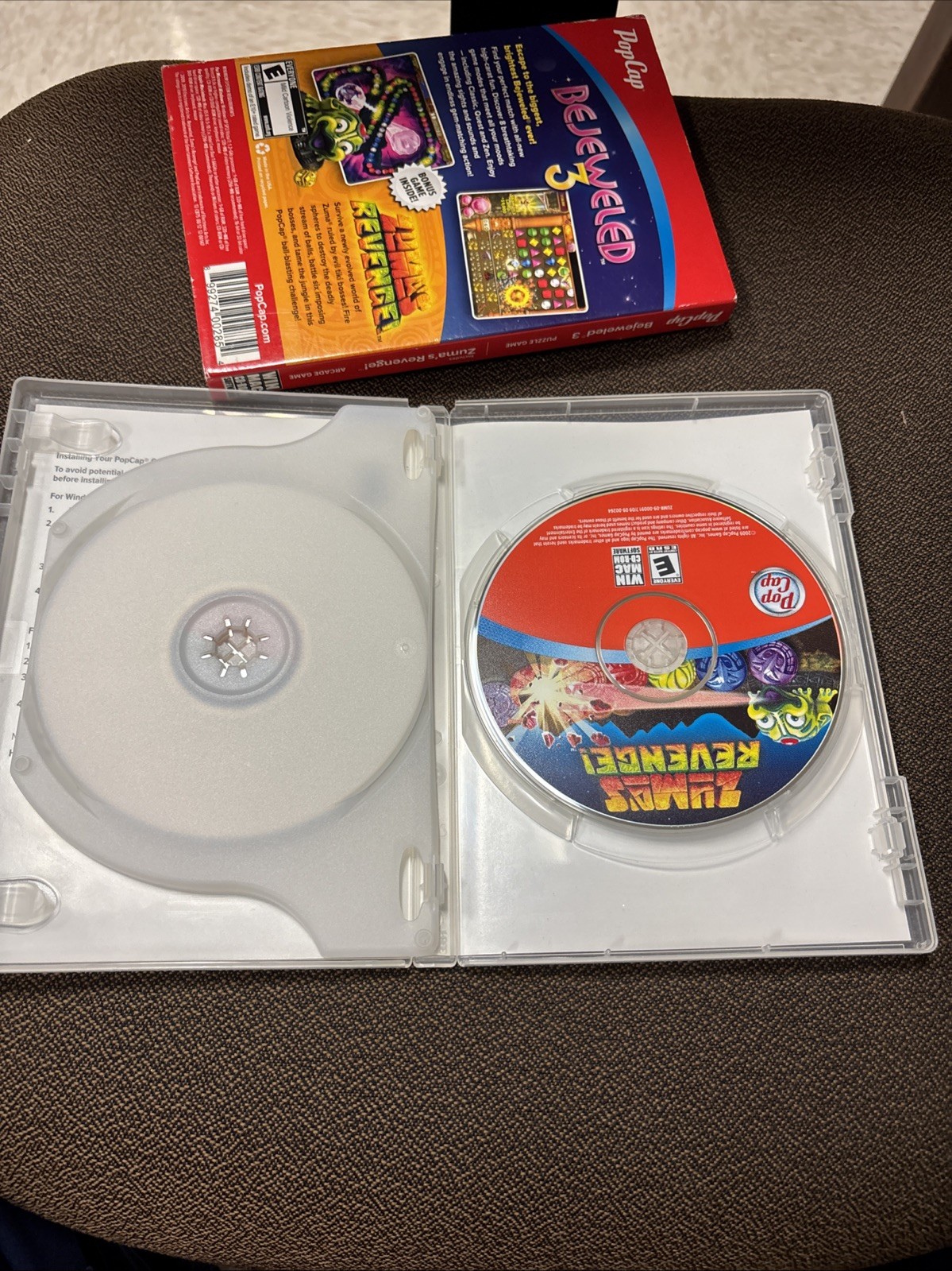 Bejeweled 3 and Zuma’s Revenge Windows PC Mac CD-Rom PopCap