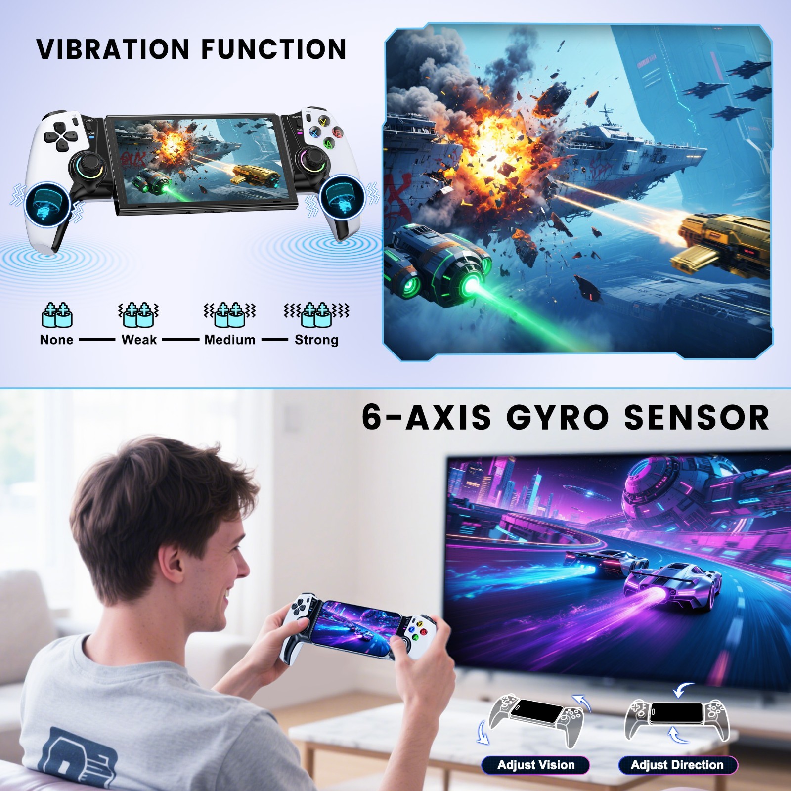 for Switch 2/OLED/iOS/Android Wireless Bluetooth Mobile Phone Game Controller