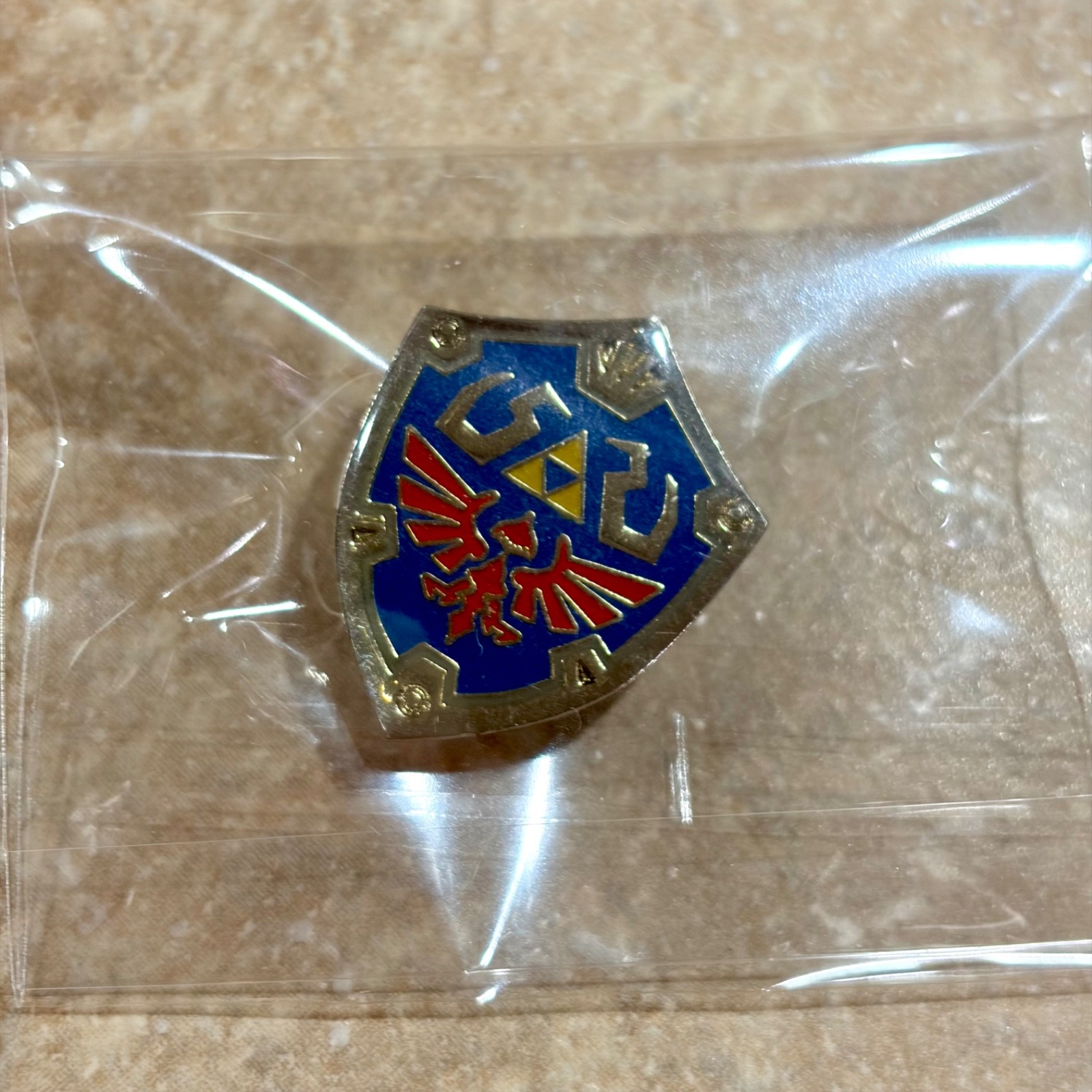 The Legend of Zelda Shield Pin Badge Collection Set of 6 Capsule Toy Japan New