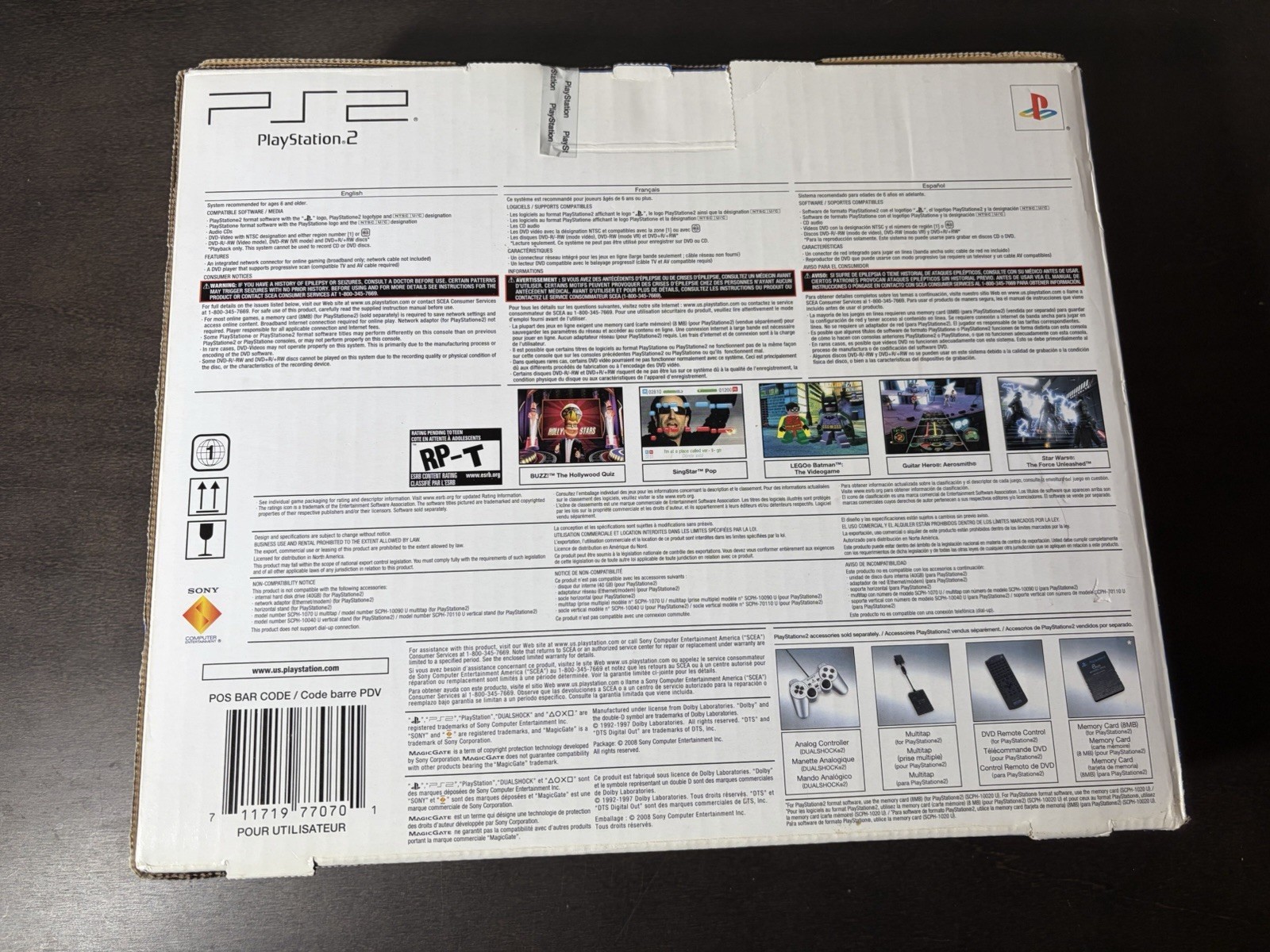 New In Box Sony Playstation 2 PS2 Slim Silver Game Console SCPH-90001