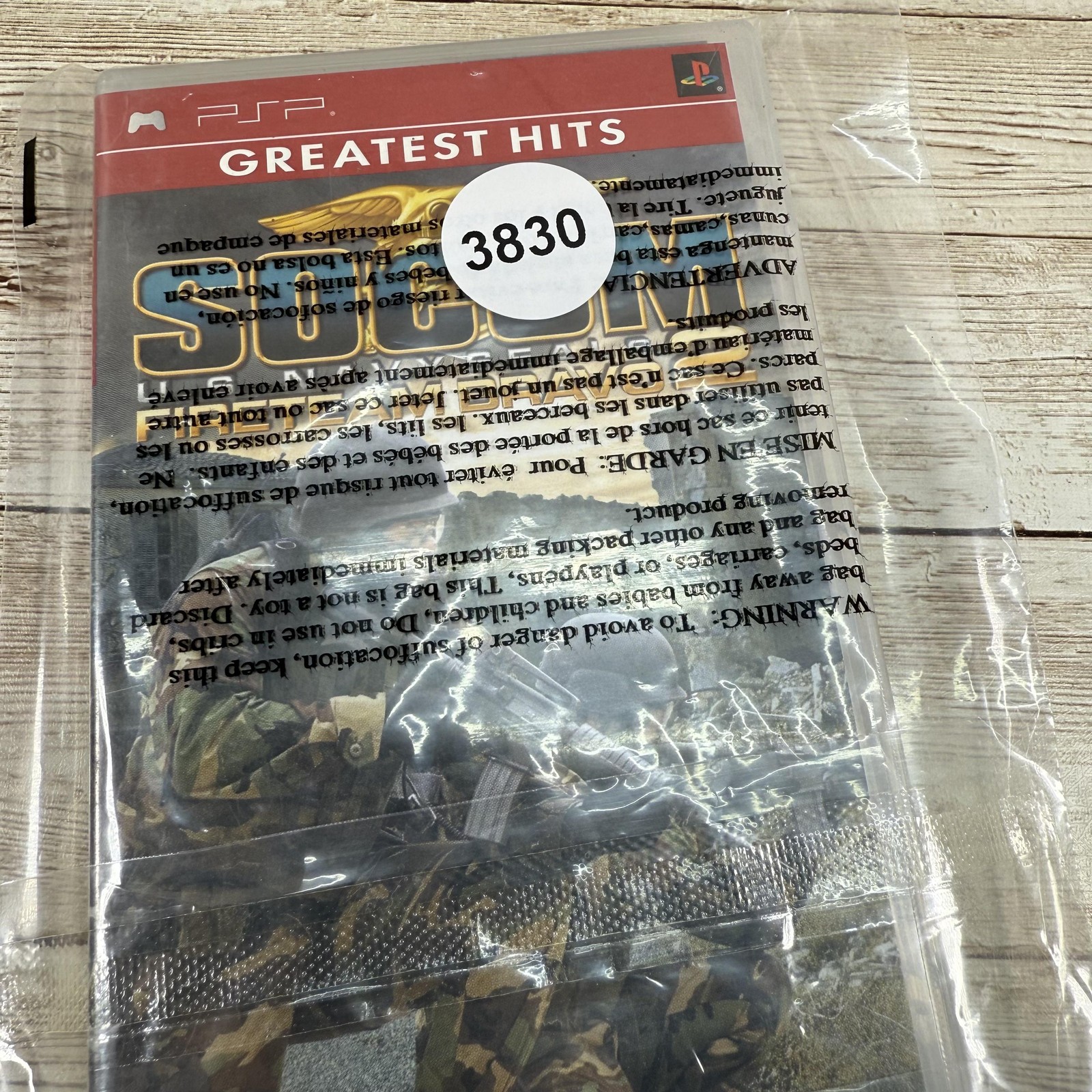SOCOM Fireteam Bravo 2 PSP Complete Greatest Hits Navy SEALs Tested CIB