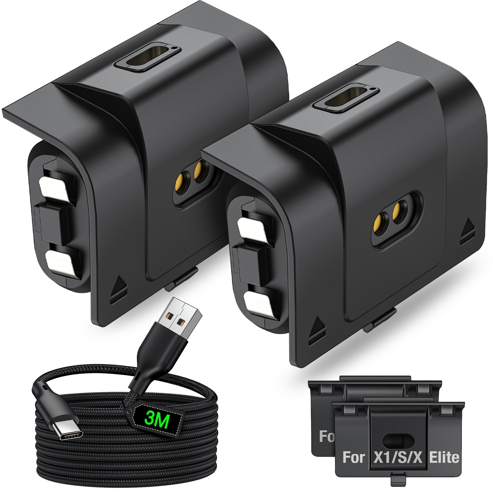 2X1500 Rechargeable Battery Pack for Xbox One/Xbox Series X|S Controller Battery