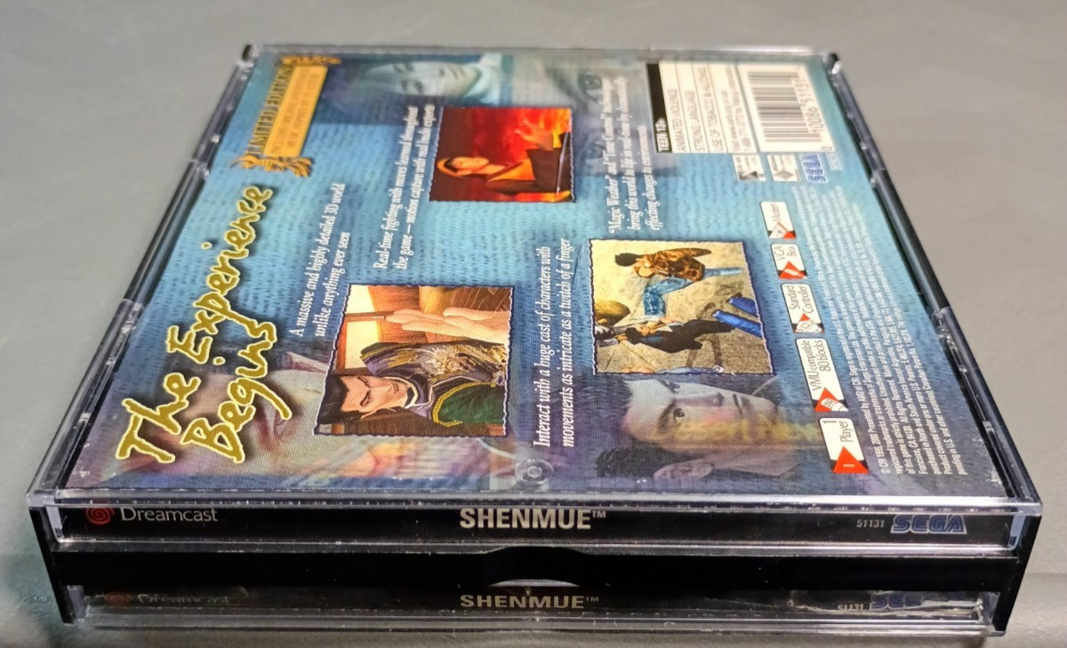 Shenmue for SEGA Dreamcast 2000, 5 Disks NO PASSPORT NO MANUAL
