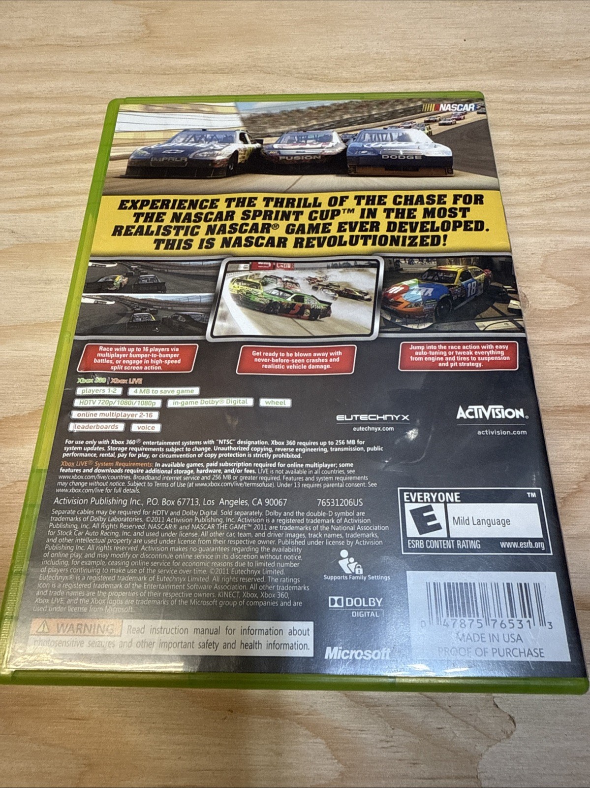 Nascar 2011: The Game – Microsoft Xbox 360 CIB Verified Working Fast Shipping