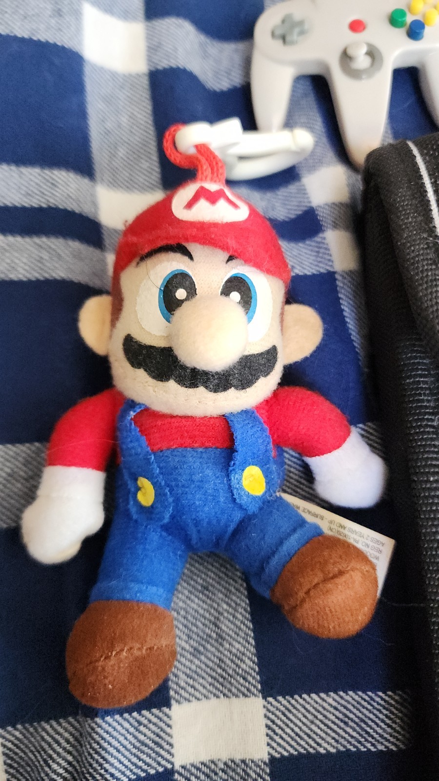 ToySite Nintendo DS Case, Mario and Yoshi Plush Mini Clip on Toys, N64, SNES