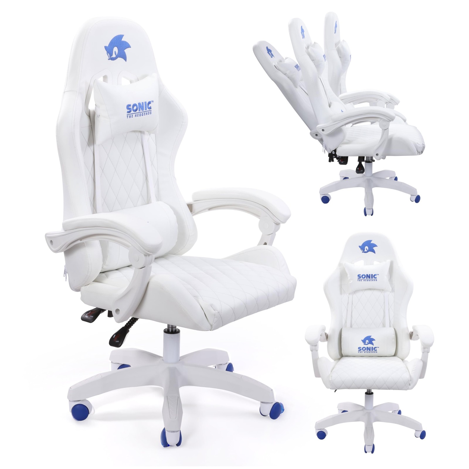 Sonic the Hedgehog – Gaming Chair, Ergonomic PU Leather, Reclining