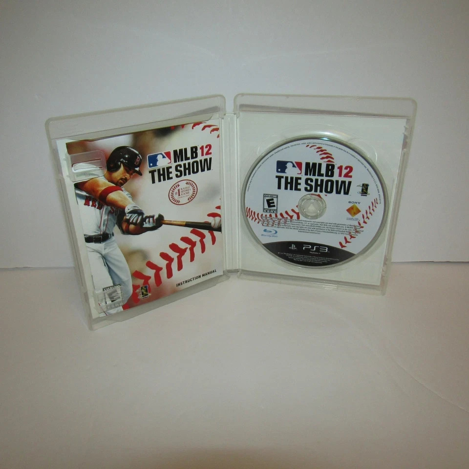 MLB 12 The Show / MLB 08 The Show Sony PlayStation 3 PS3 Baseball Video Game Lot