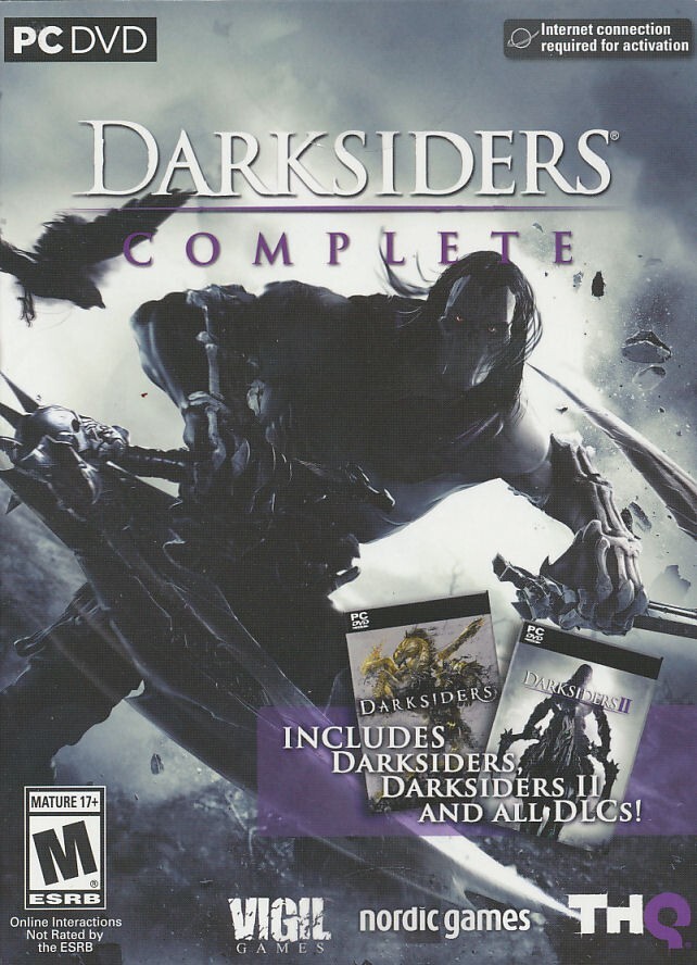 DARKSIDERS COMPLETE Dark Siders I + II + DLC Compilation Windows PC Game SEALED