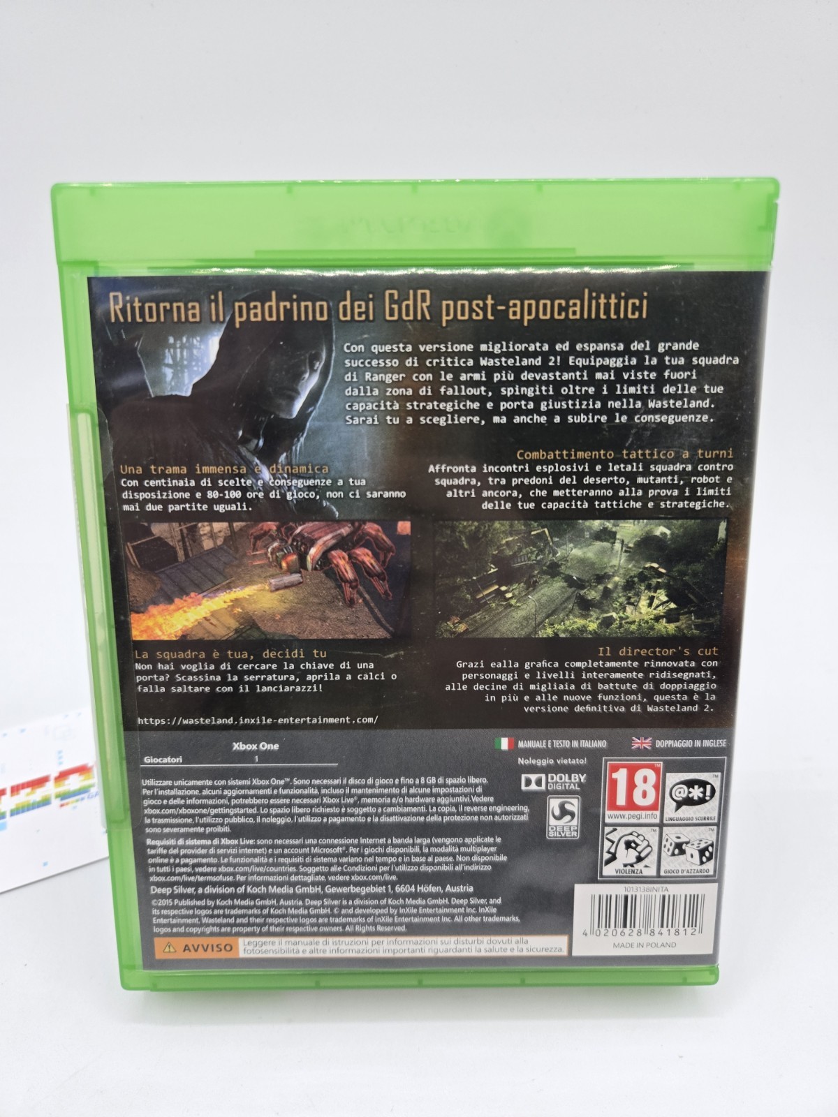 Wasteland 2: Director’s Cut Xbox One Deep Silver PAL RPG Tactical Turn-Based