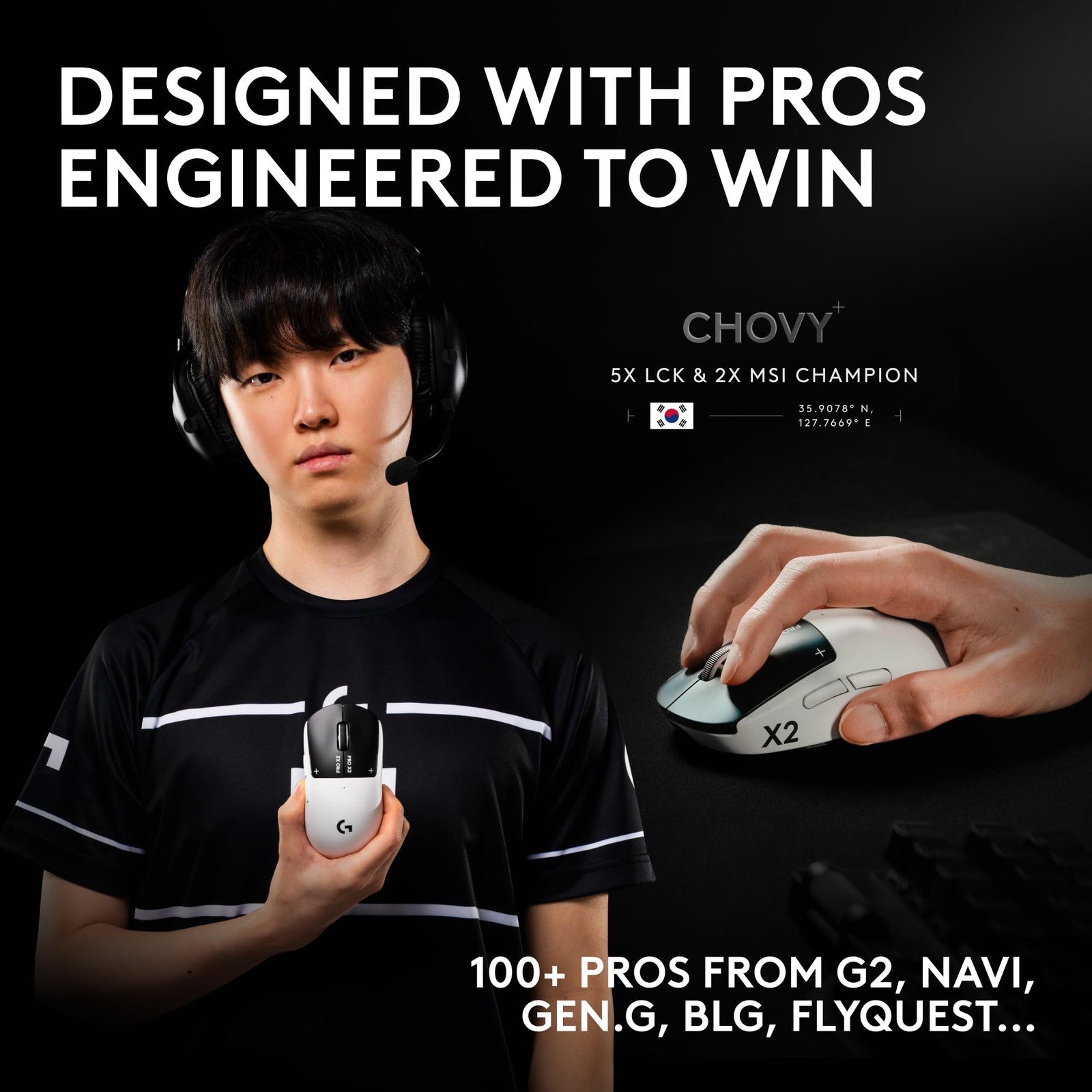 Logitech G Pro X2 Superstrike Wireless Gaming Mouse Customizable Rapid Trigger