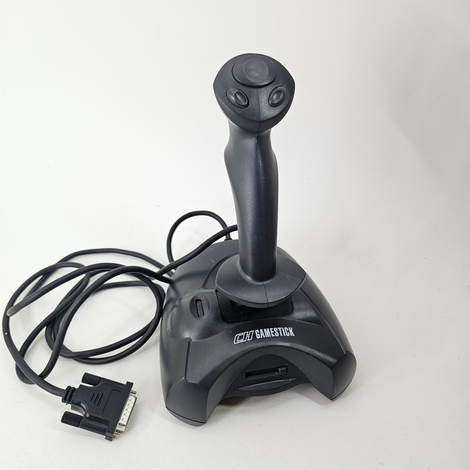 CH Game stick For PC 3 Button Gaming Control Black Good Vintage Condition!
