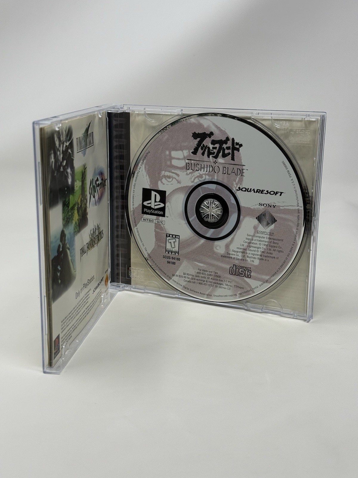 Bushido Blade PS1 PlayStation 1 Complete CIB Mint Disc Authentic Tested Working