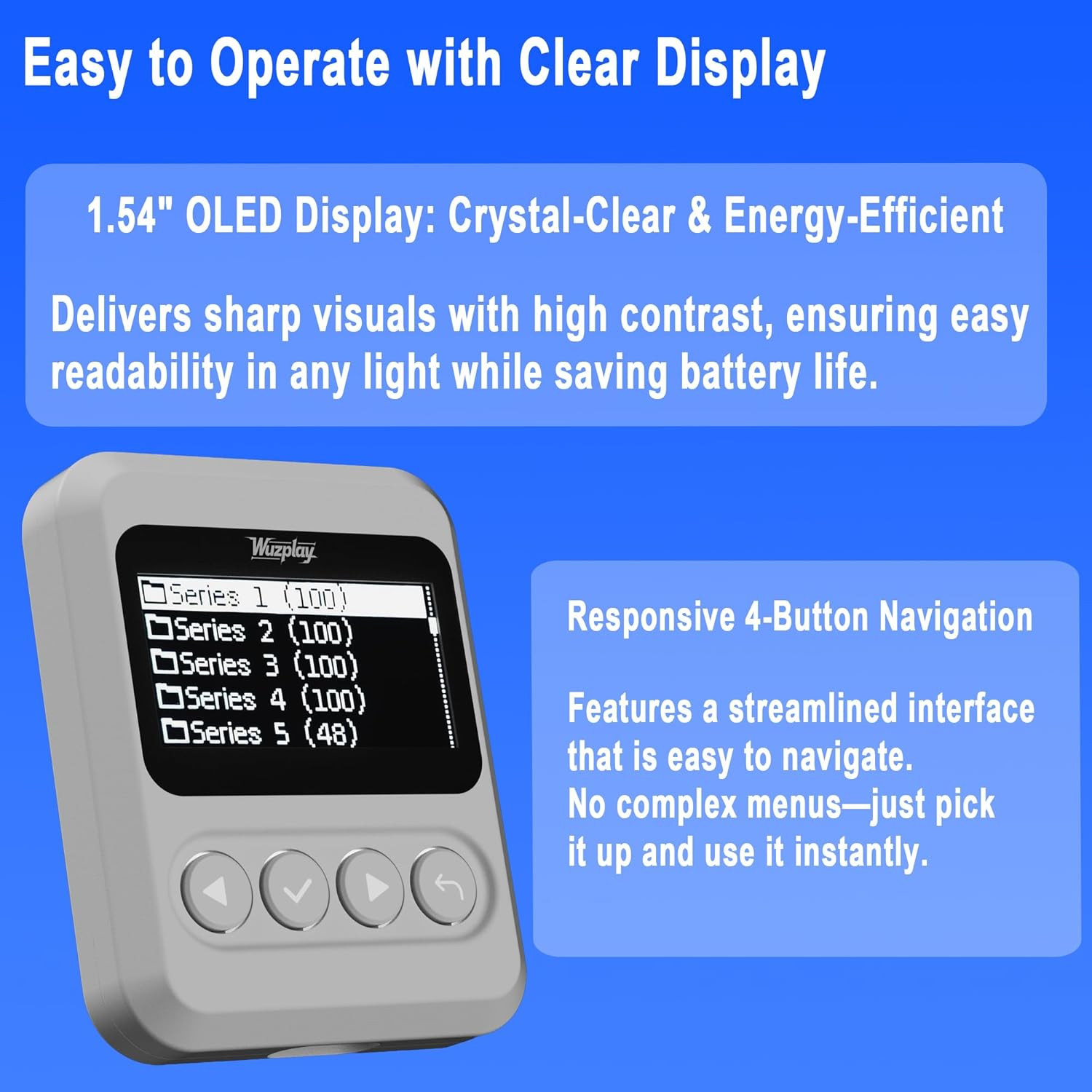 NFC Emulator Compatible with Switch 1 & 2 and NFC Enabled Devices – 1.54”OLED S