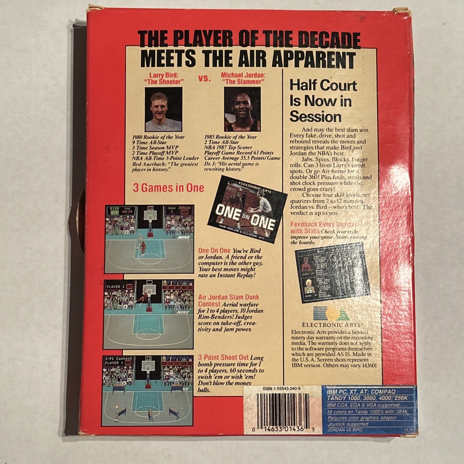 Jordan Vs. Bird: One-On-One IBM PC 5 1/4