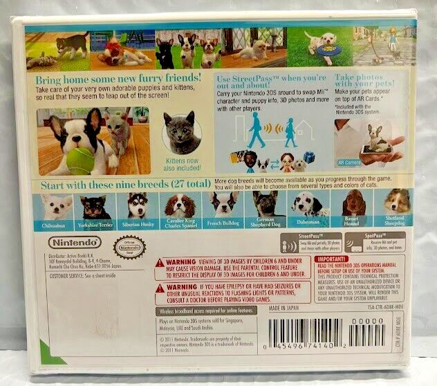 Nintendogs + Cats: Golden Retriever + Toy Poodle+ French Bulldog and New Friends