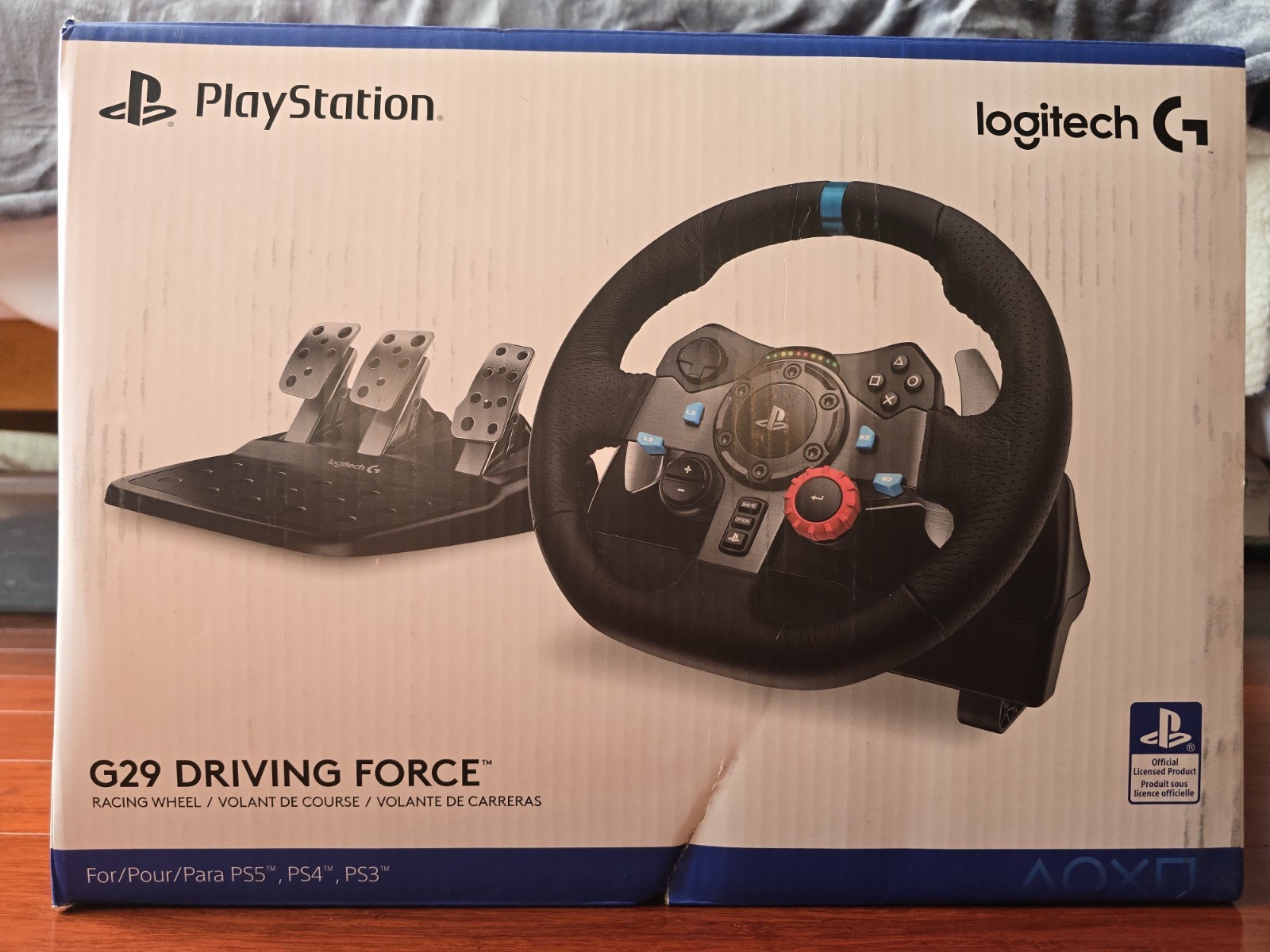 Logitech G29 Driving Force Racing Wheel & Pedal Set – Black (941-000110)