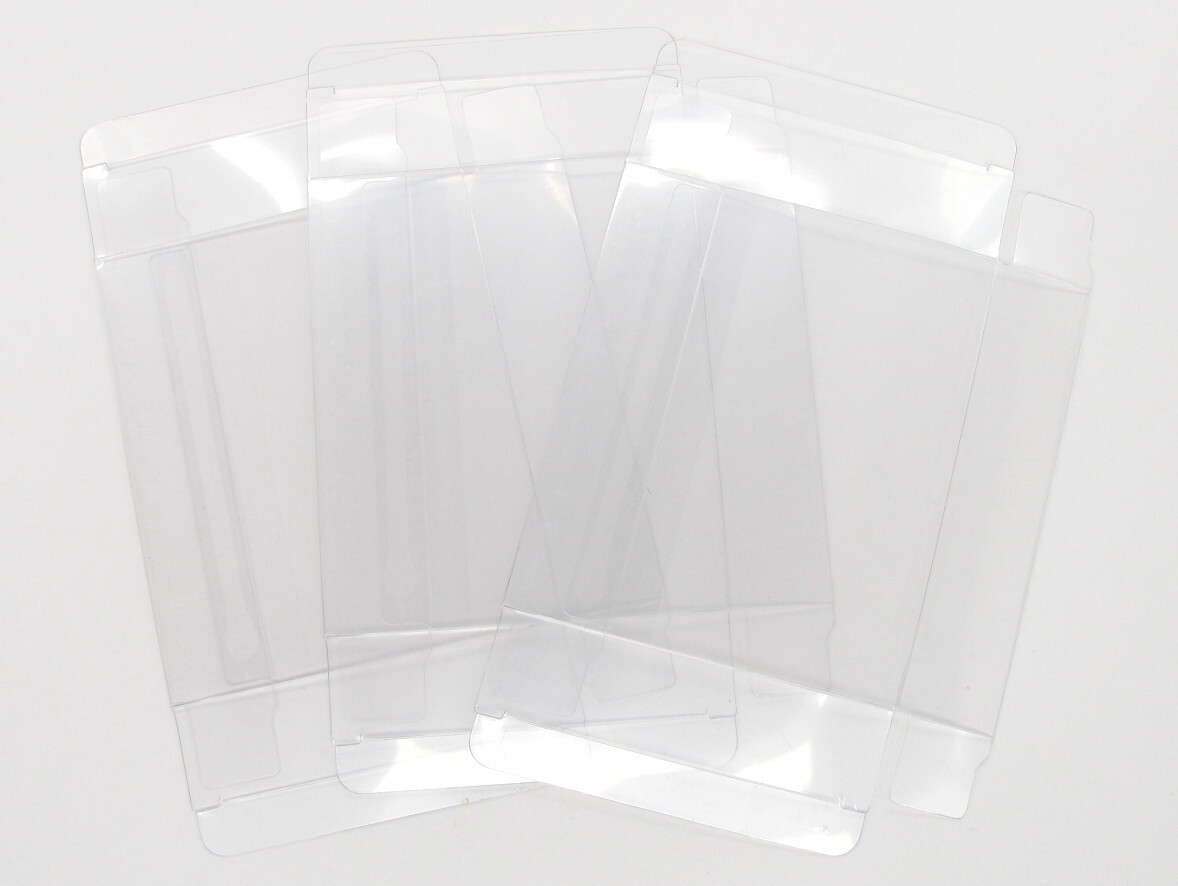 25x CLEAR PLASTIC PROTECTIVE BOX SLEEVE FOR ATARI 2600 GAME CARTRIDGES (SIZE B)