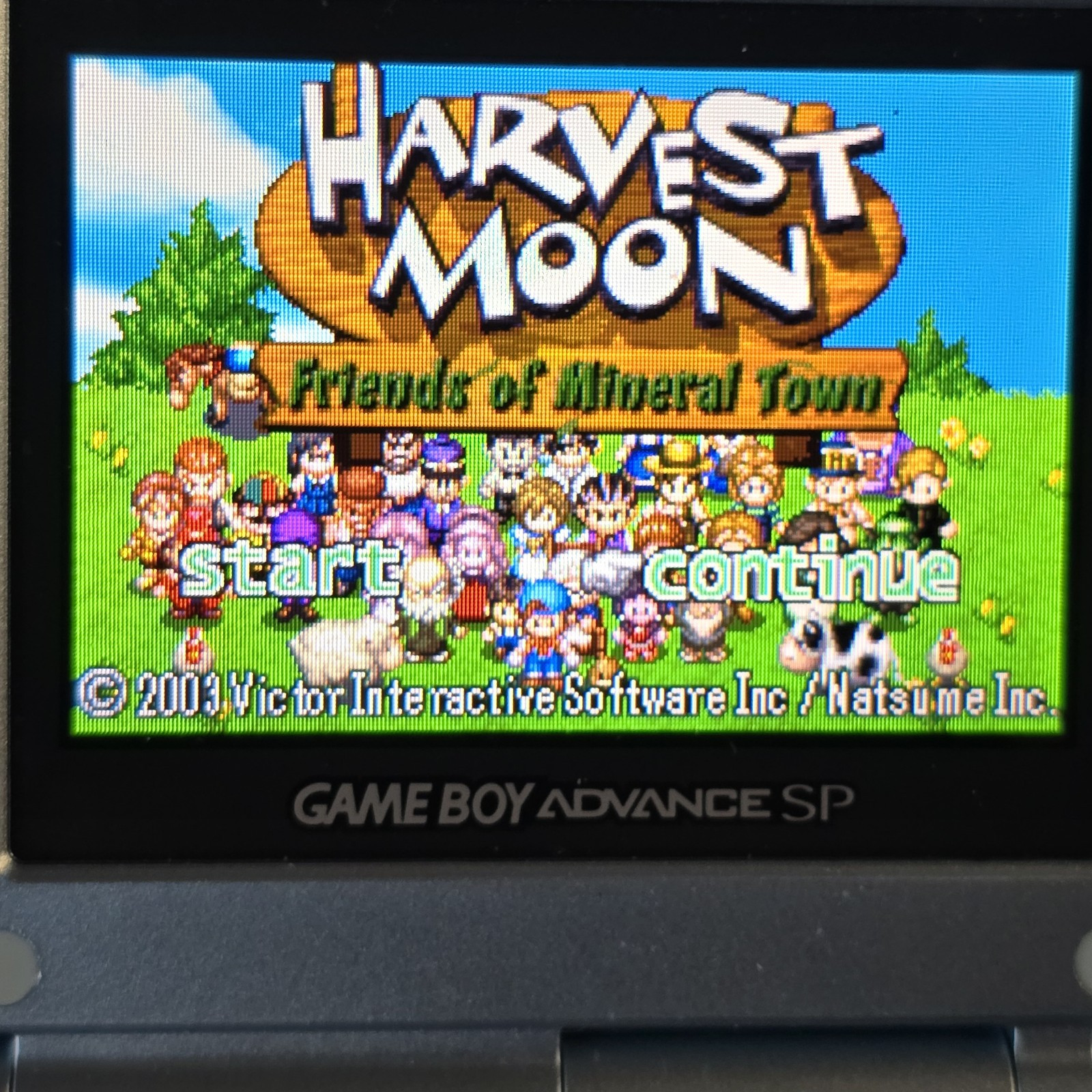 GBA Harvest Moon: Friends of Mineral Town Game Boy Advance Authentic Saves
