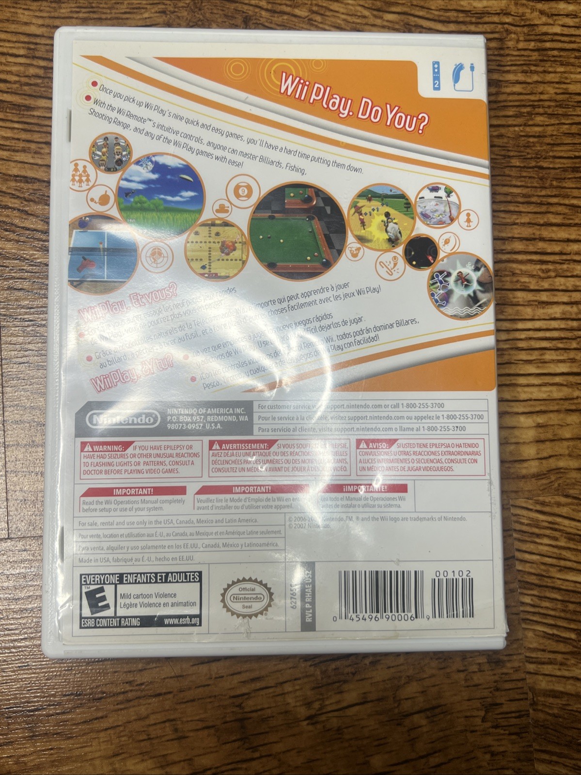 Wii Play(Nintendo Wii, 2007) Complete With Manual Tested & Working GC