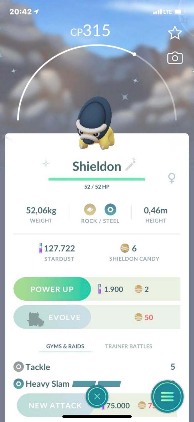Shiny Shieldon – TRADE 20kStardust – Read Description